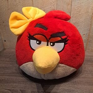 Angry Birds Ruby Huge Jumbo Plush Stuffed Animal 13"Toy Commonwealth 2011